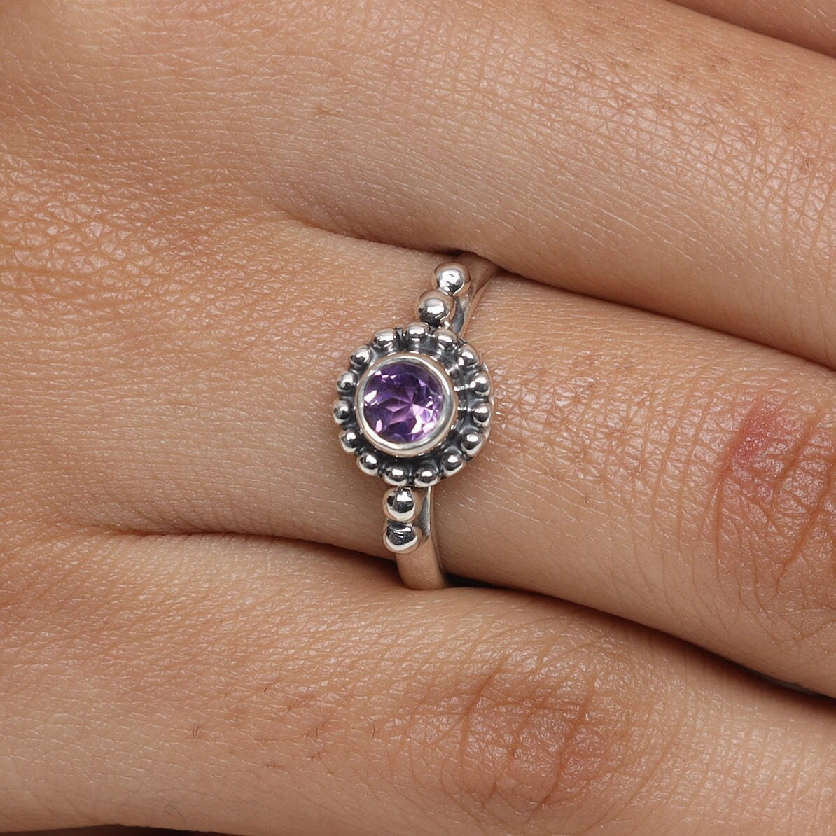 Amethyst 925 Sterling Silver Ring