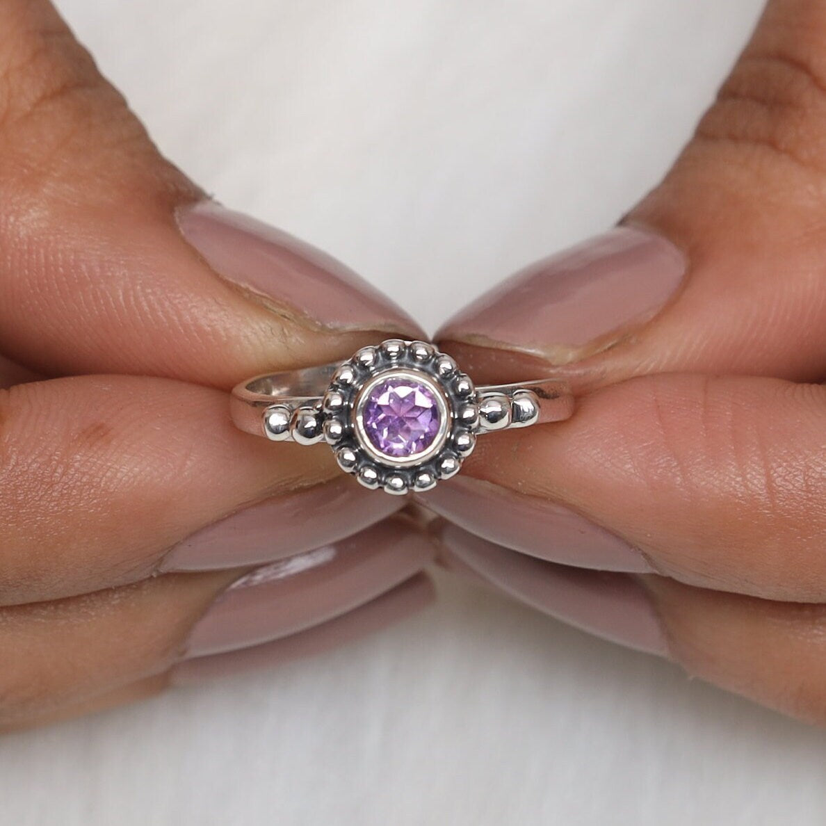 Amethyst 925 Sterling Silver Ring