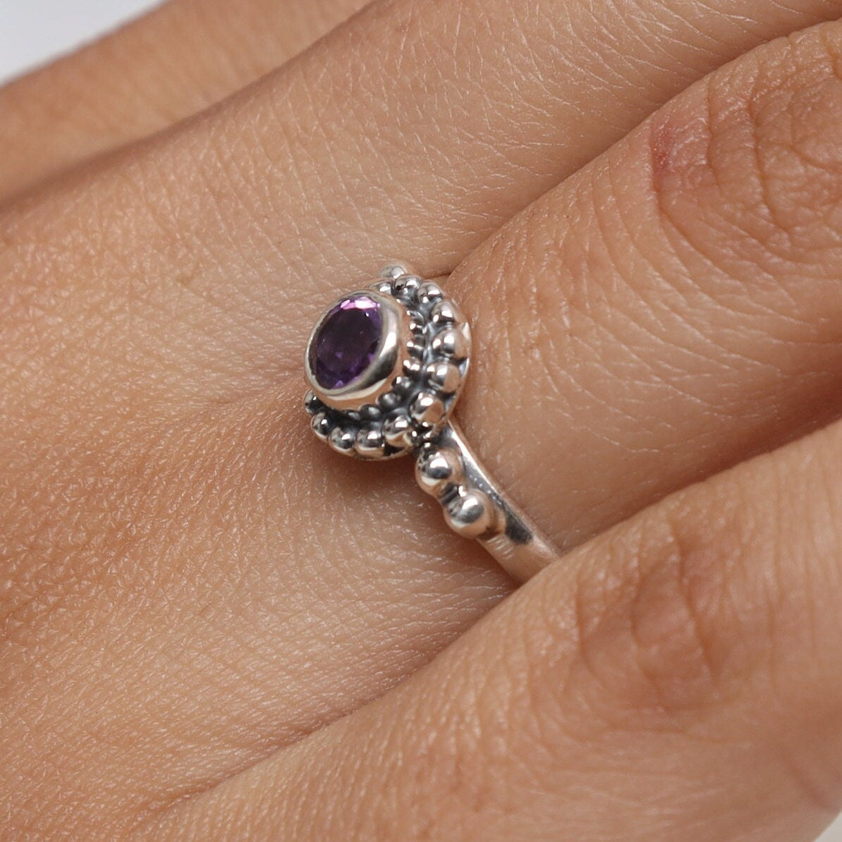 Amethyst 925 Sterling Silver Ring