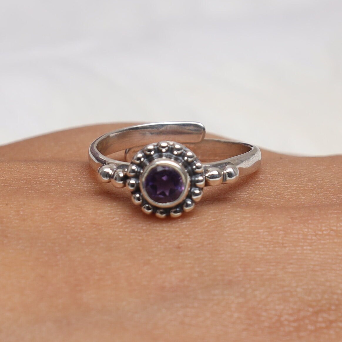 Amethyst 925 Sterling Silver Ring