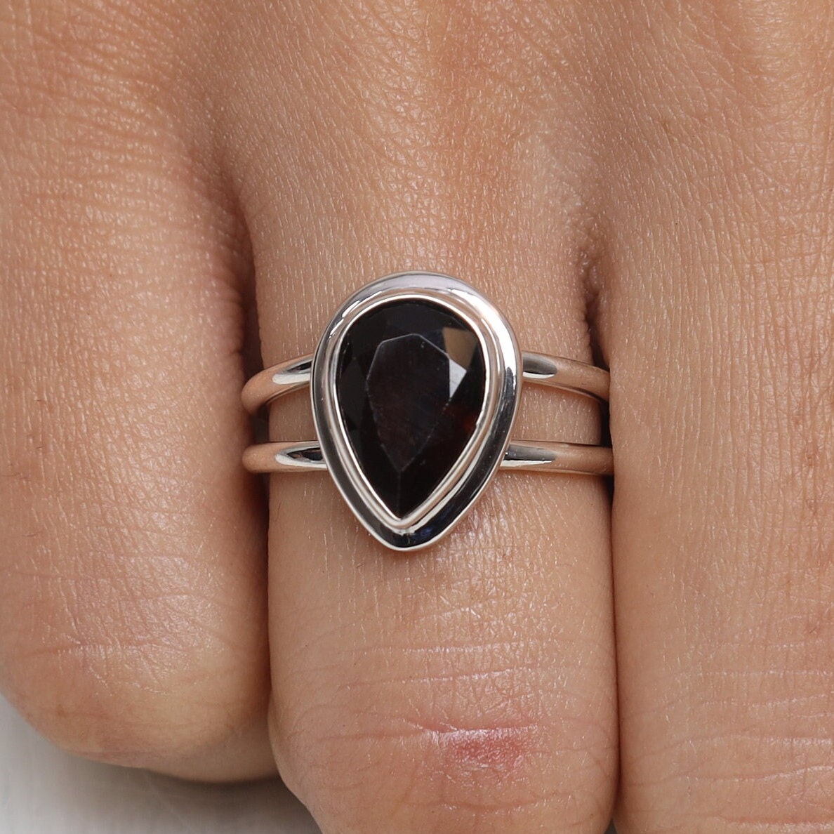 Smoky Topaz Sterling Silver Ring