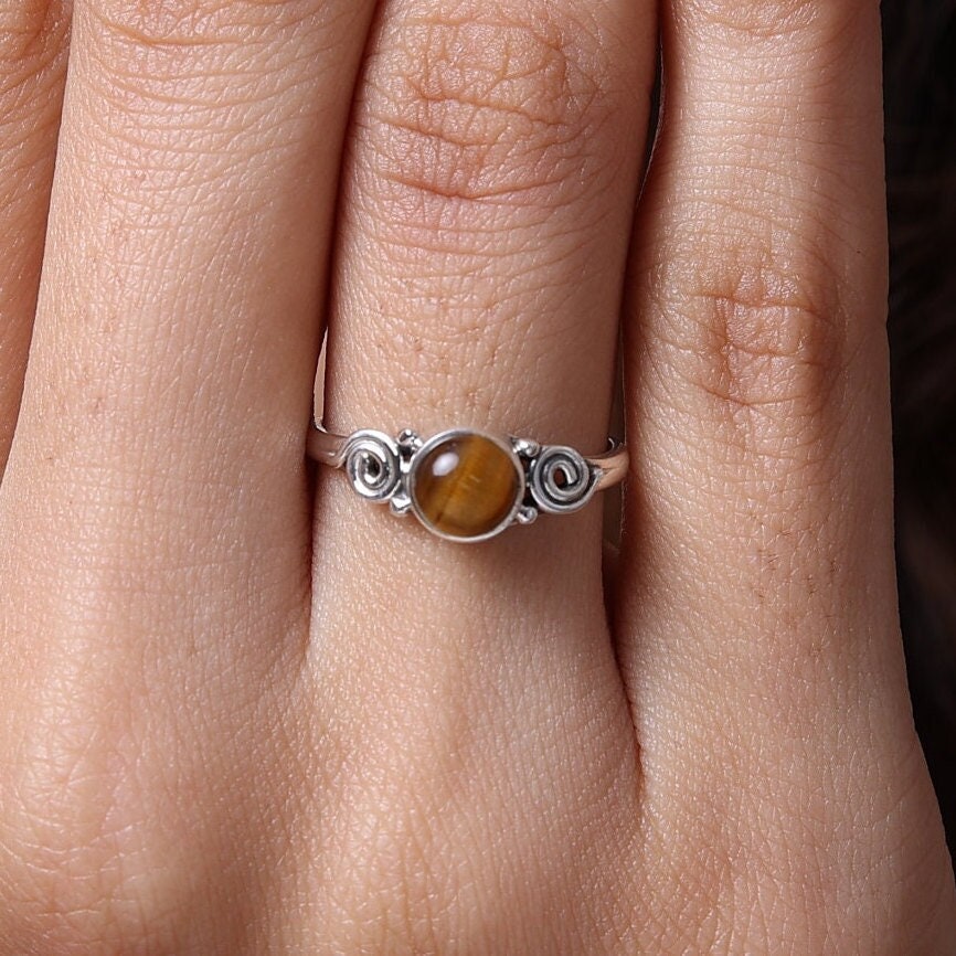 Tiger Eye Sterling Silver Ring