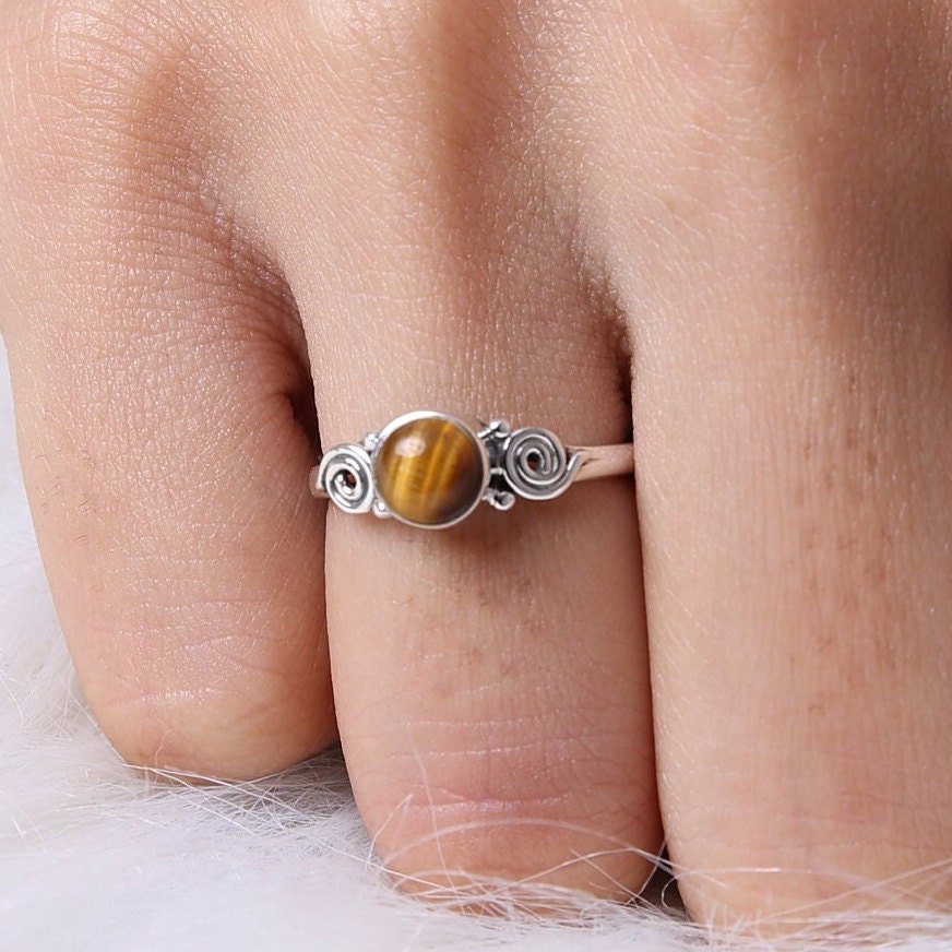 Tiger Eye Sterling Silver Ring