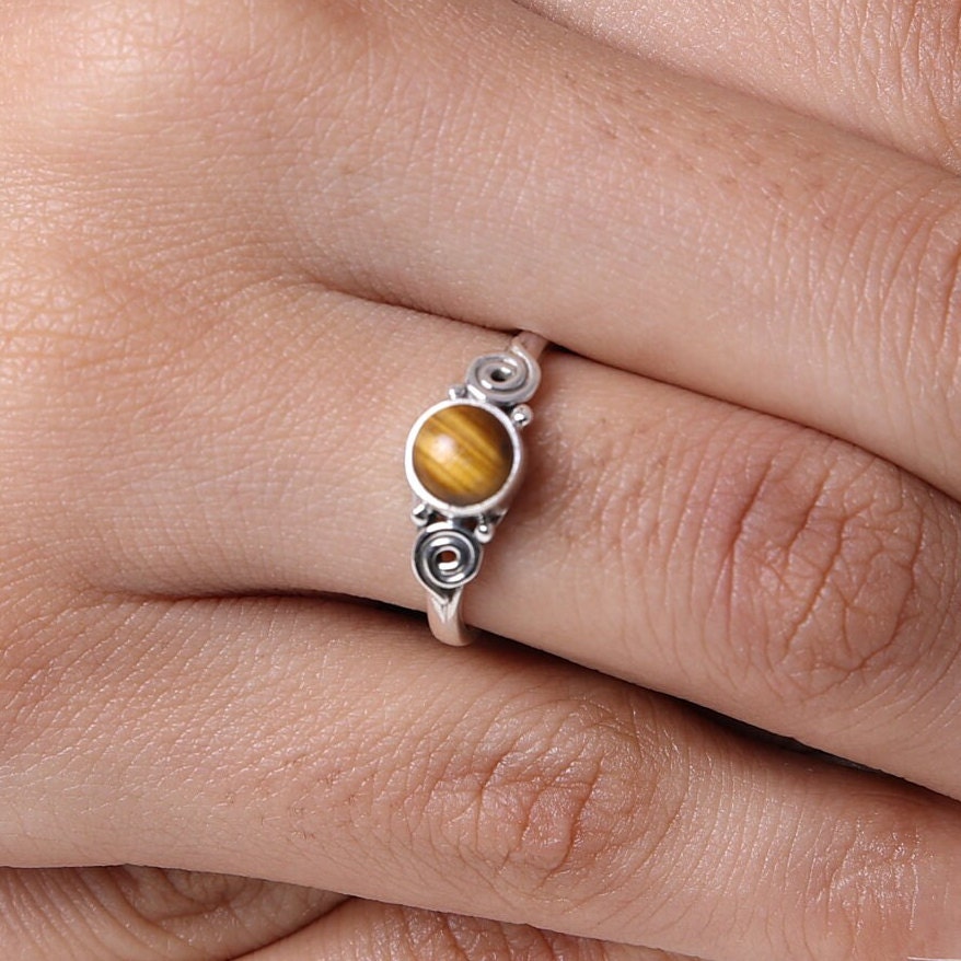 Tiger Eye Sterling Silver Ring