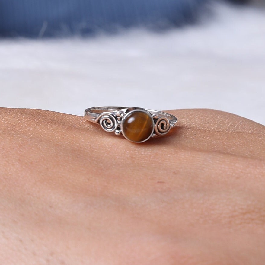 Tiger Eye Sterling Silver Ring