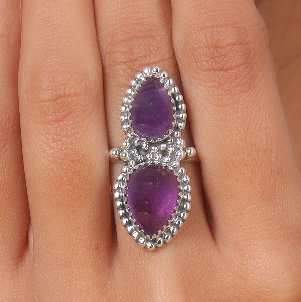 Amethyst Sterling Silver Ring