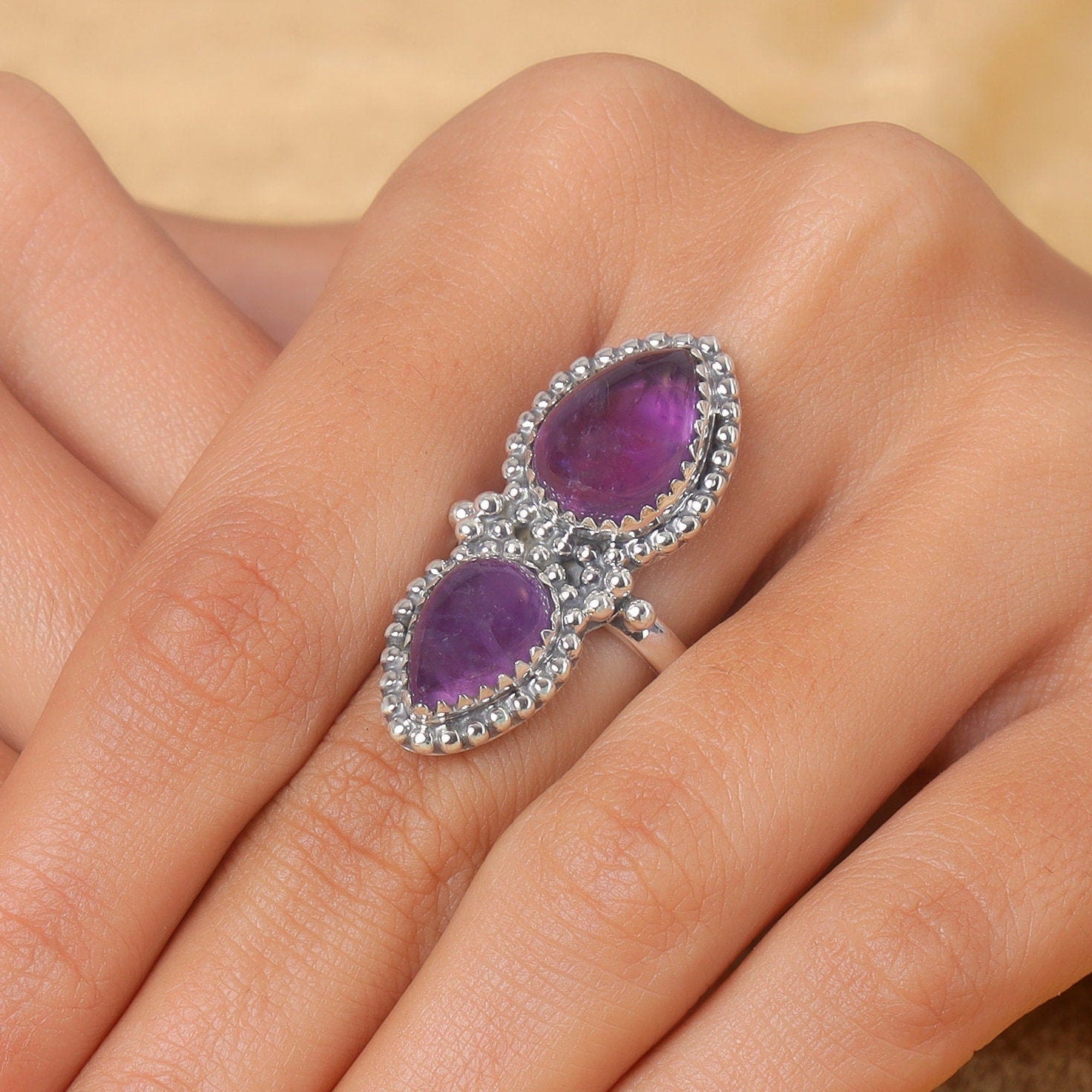 Amethyst Sterling Silver Ring