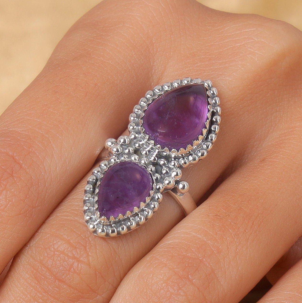 Amethyst Sterling Silver Ring