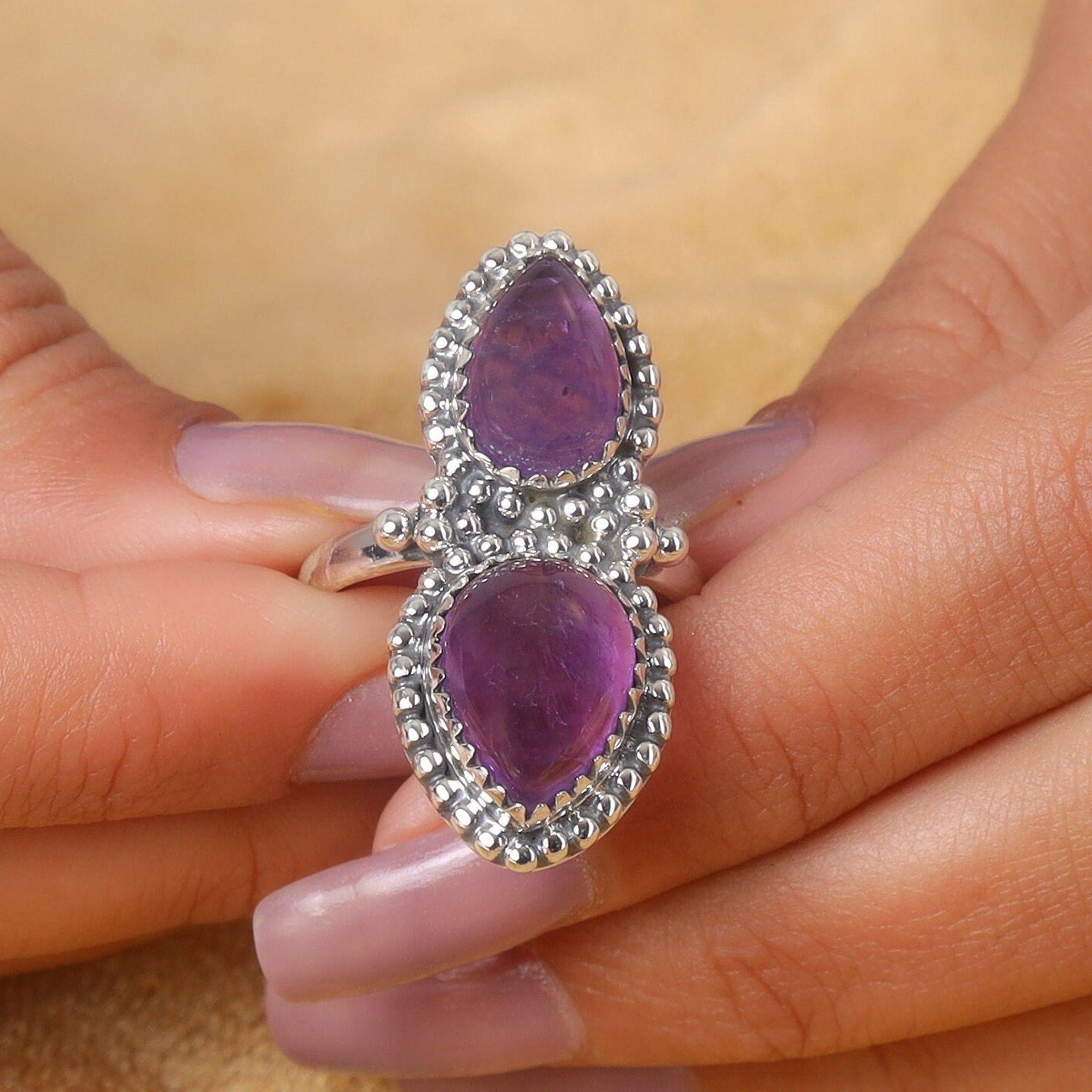 Amethyst Sterling Silver Ring