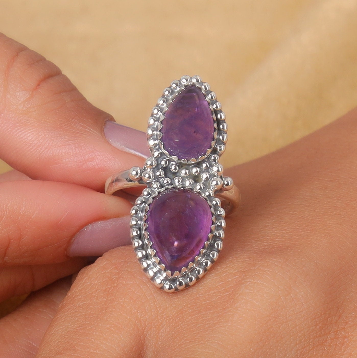 Amethyst Sterling Silver Ring