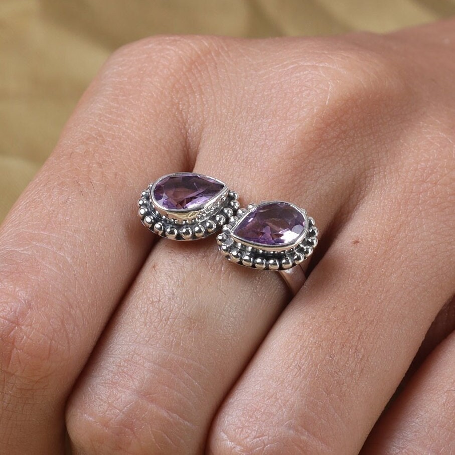 Amethyst Sterling Silver Ring