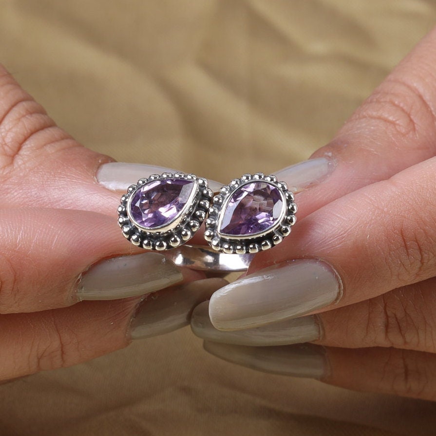 Amethyst Sterling Silver Ring