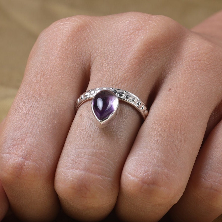 Amethyst Sterling Silver Ring