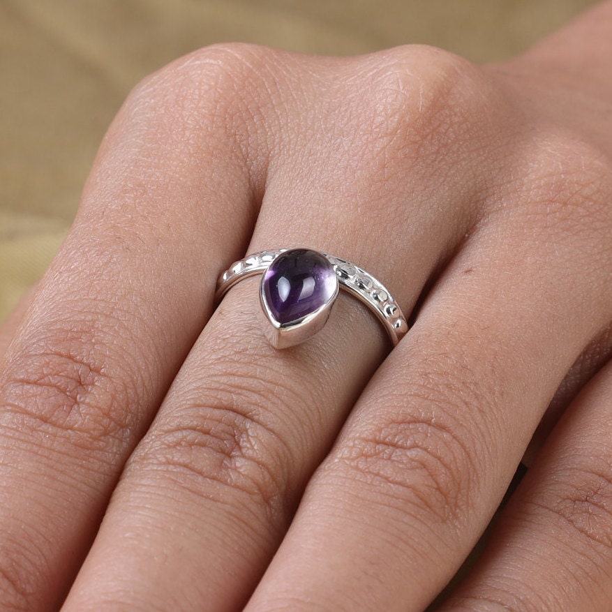 Amethyst Sterling Silver Ring