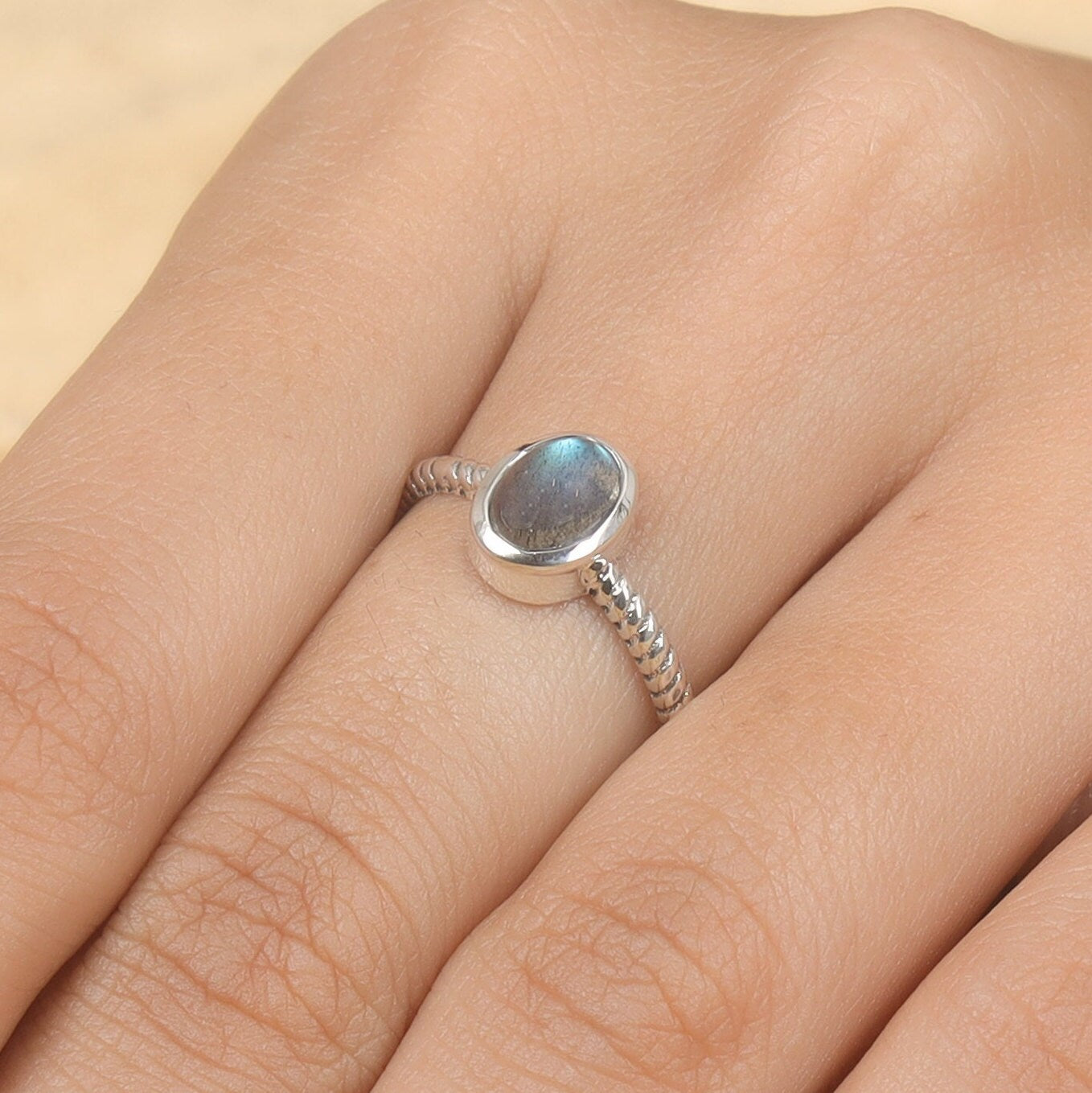 Labradorite Sterling Silver Ring