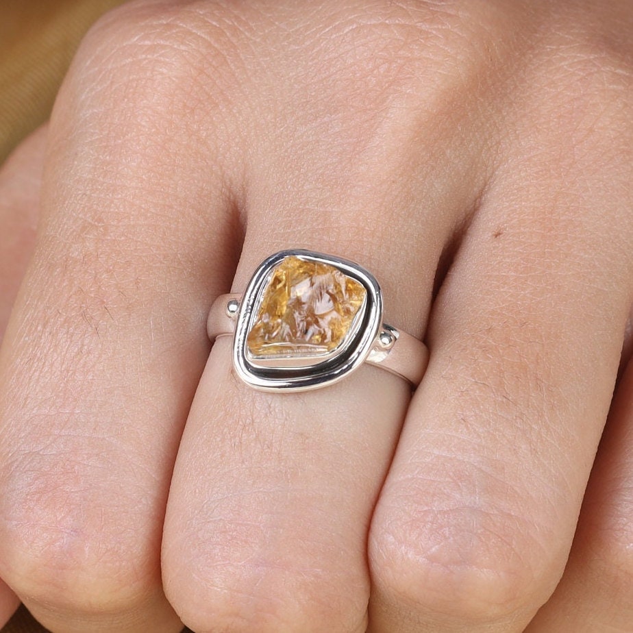 Citrine Sterling Silver Ring