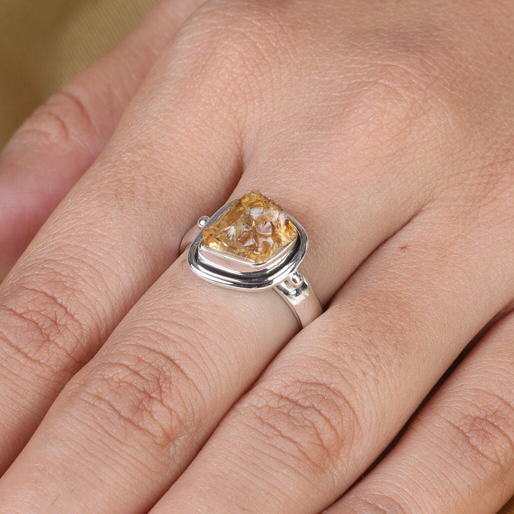 Citrine Sterling Silver Ring