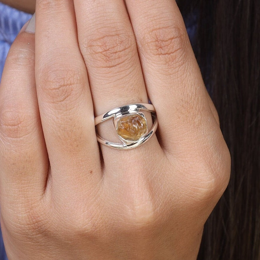 Citrine Sterling Silver Ring