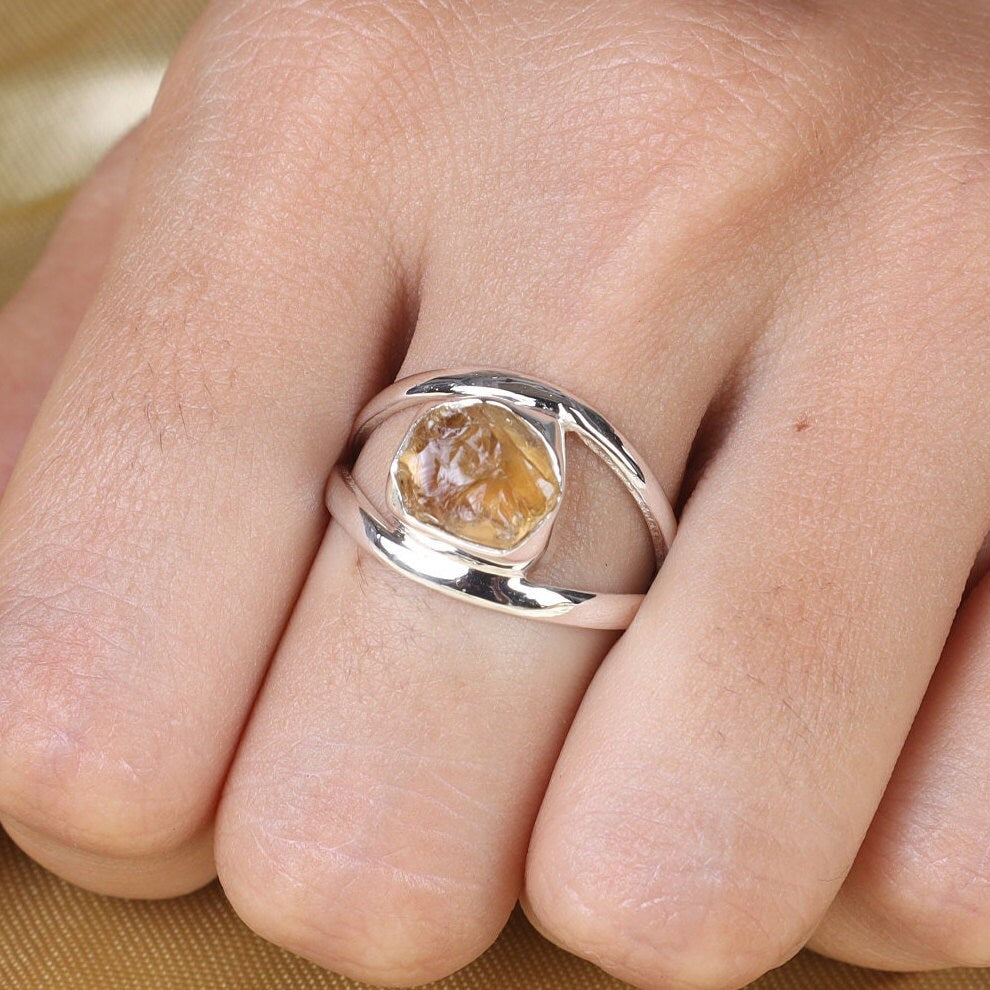 Citrine Sterling Silver Ring