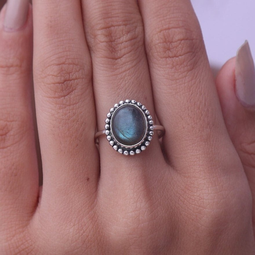 Labradorite Sterling Silver Ring