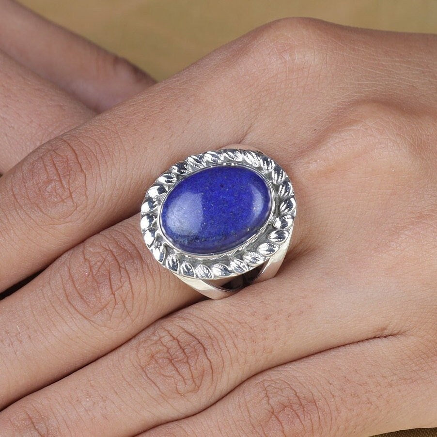 Lapis Lazuli Sterling Silver Ring