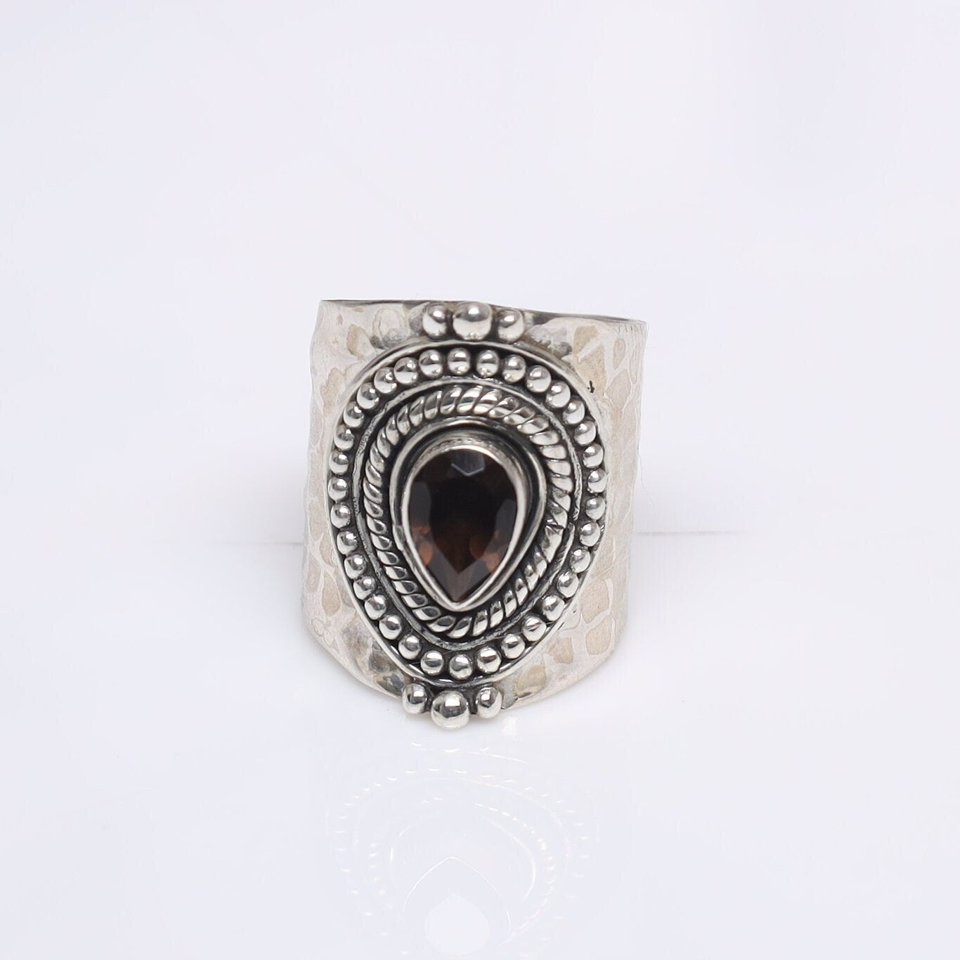 Smoky Topaz Sterling Silver Ring