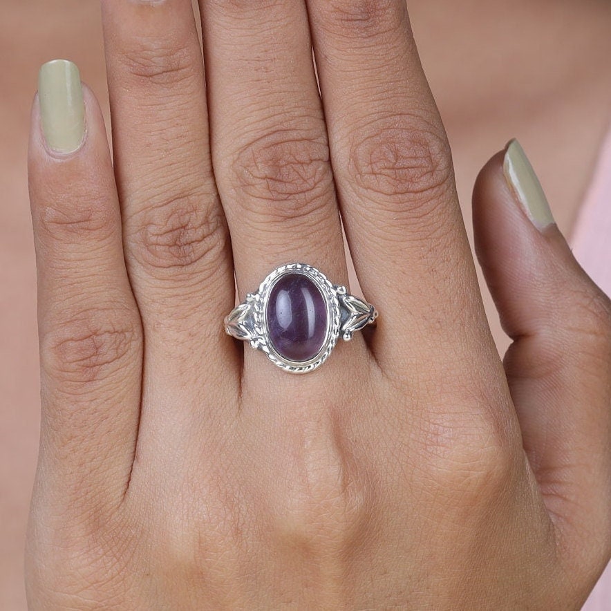 Amethyst 925 Sterling Silver Ring