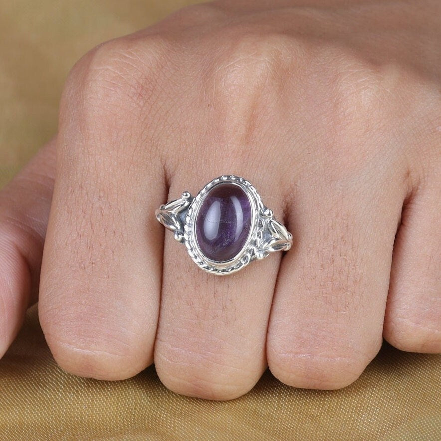 Amethyst 925 Sterling Silver Ring