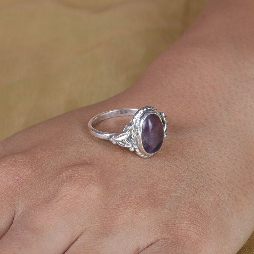 Amethyst 925 Sterling Silver Ring