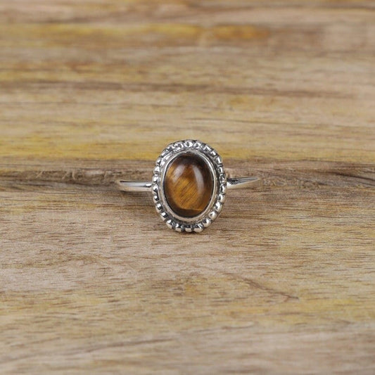 Tiger Eye Sterling Silver Ring