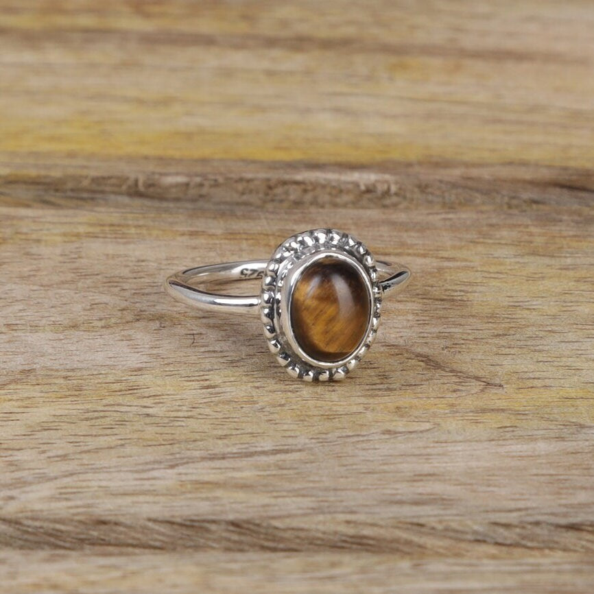 Tiger Eye Sterling Silver Ring