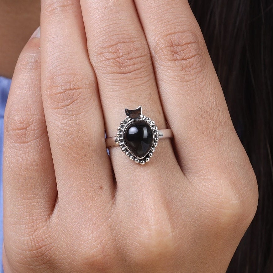 Black Onyx Sterling Silver Ring