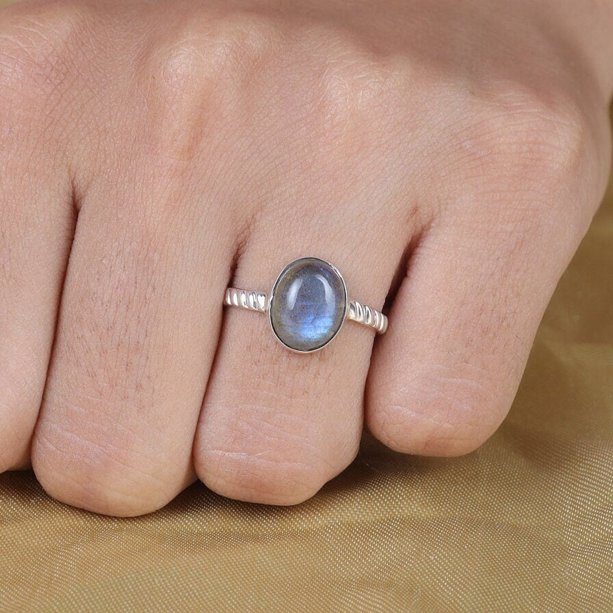 Labradorite Sterling Silver Ring