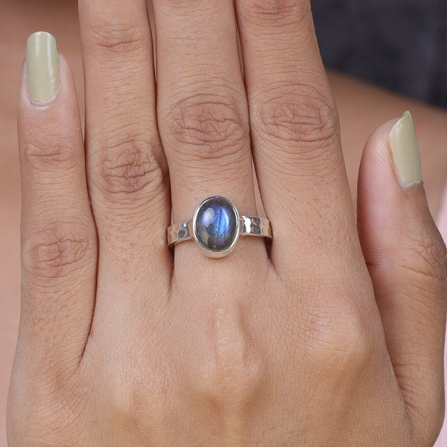 Labradorite Sterling Silver Ring