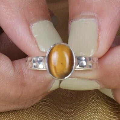 Tiger Eye Sterling Silver Ring