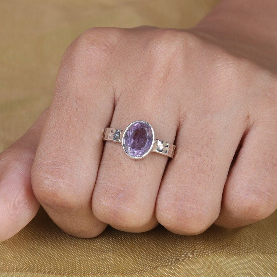 Amethyst Sterling Silver Ring