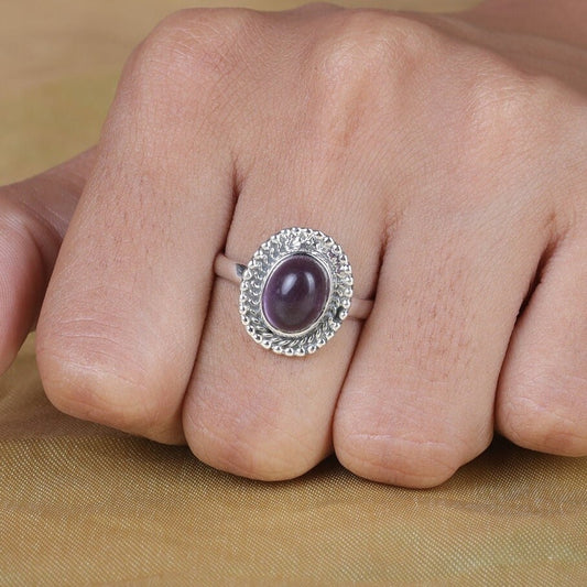 Amethyst Sterling Silver Ring