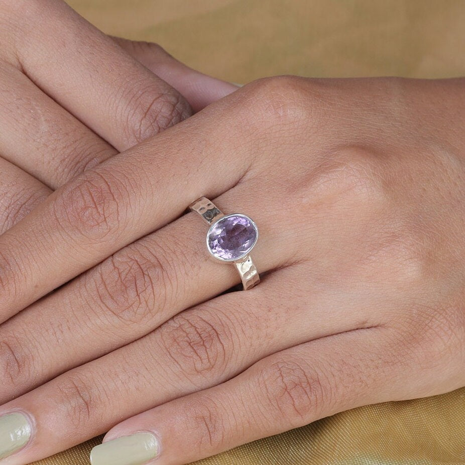 Amethyst Sterling Silver Ring