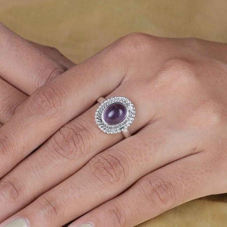 Amethyst Sterling Silver Ring