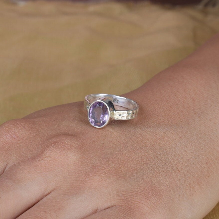 Amethyst Sterling Silver Ring