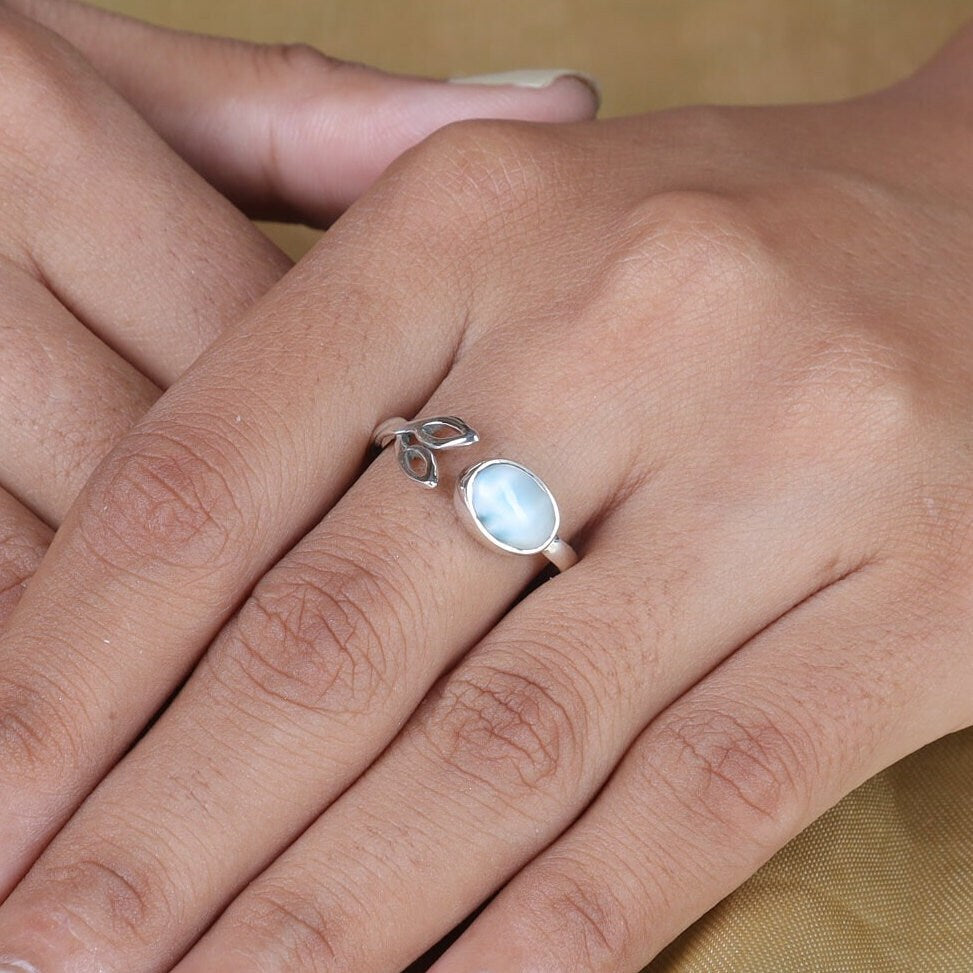 Dominican Larimar Sterling Silver Ring