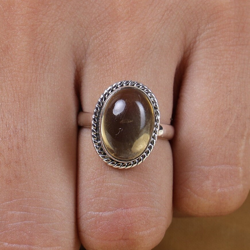 Citrine Sterling Silver Ring