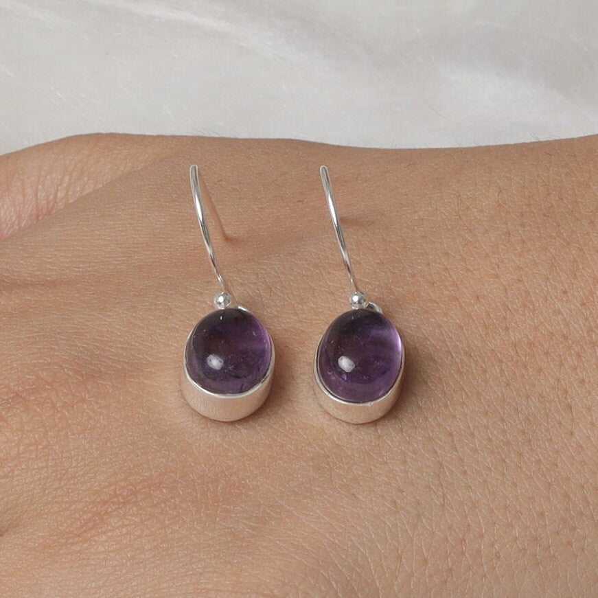 Amethyst Sterling Silver Earrings