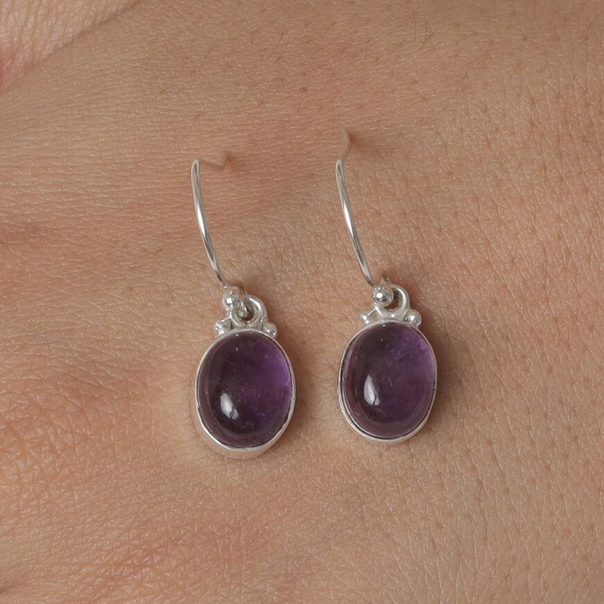 Amethyst Sterling Silver Earrings