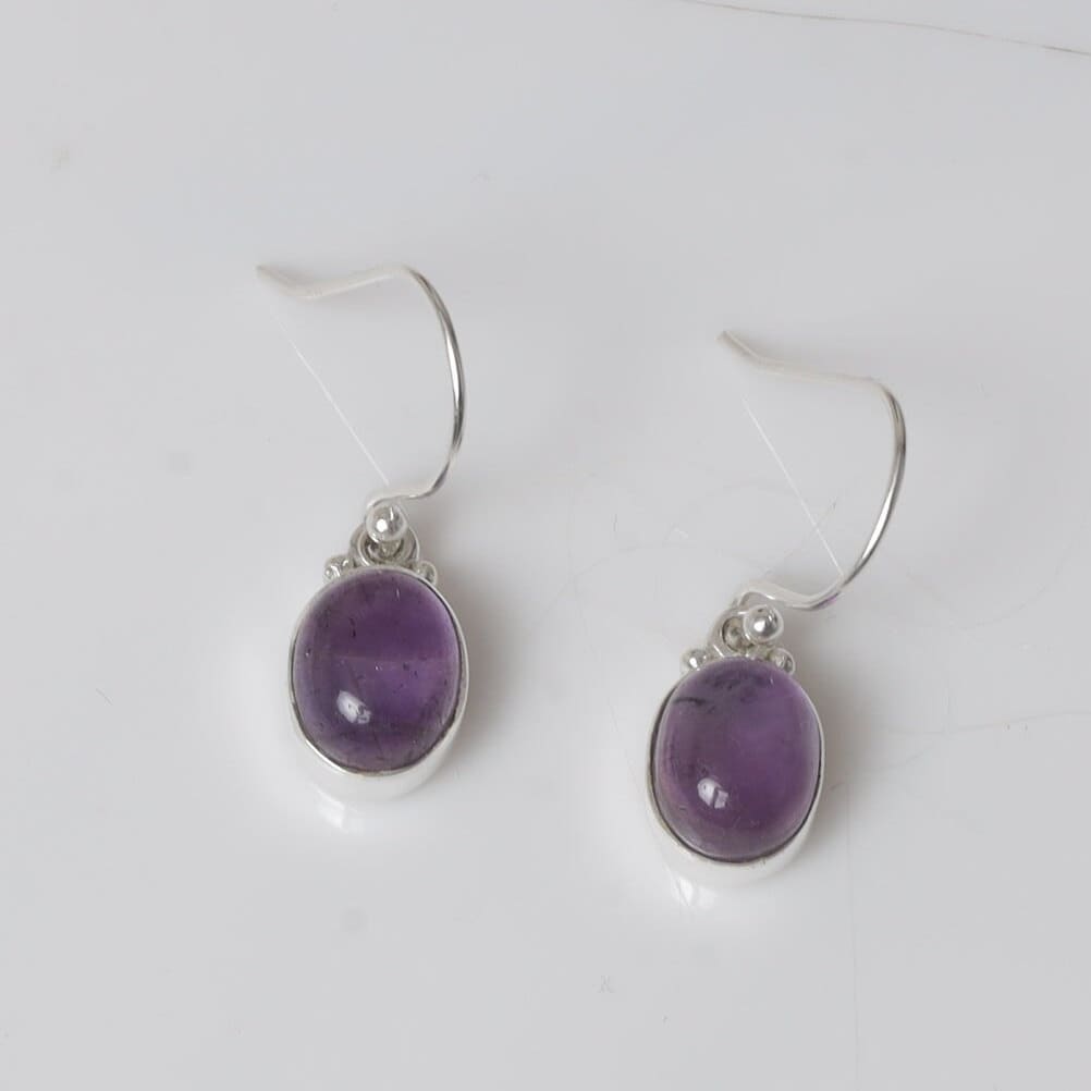 Amethyst Sterling Silver Earrings