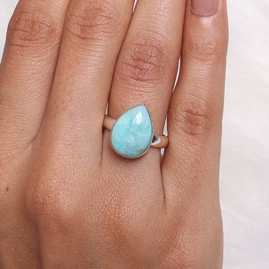 Dominican Larimar Sterling Silver Ring