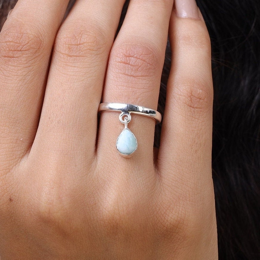 Dominican Larimar Sterling Silver Ring