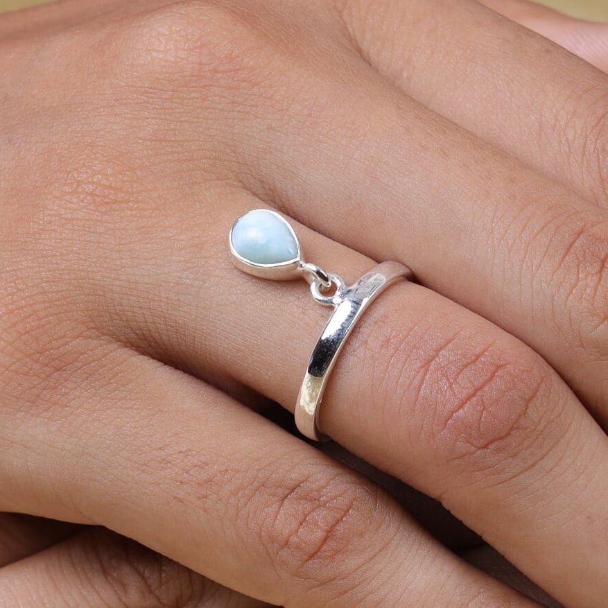 Dominican Larimar Sterling Silver Ring