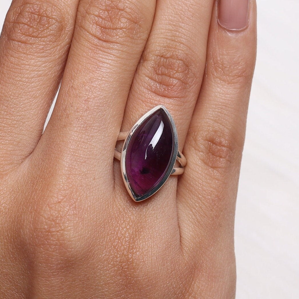 Amethyst Solid Sterling Silver Ring