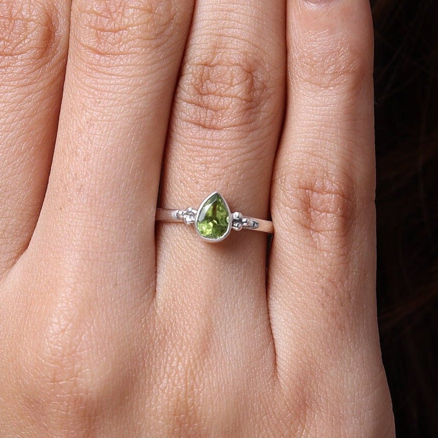 Peridot Sterling Silver Ring